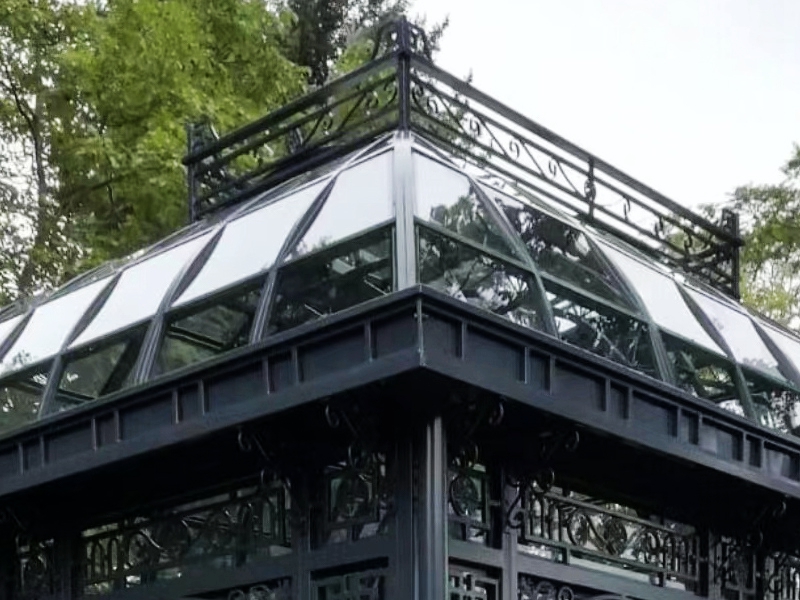 Luxury Victorian style glass greenhouse